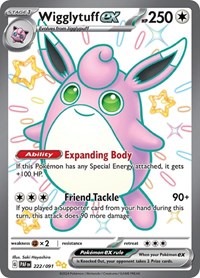 Wigglytuff ex - 222/091 - Paldean Fates